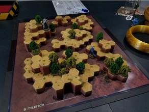 Mecha verhexen Hügel Wüste einstellen 3 6mm amerikanisch Kriegsspiel Terrain 3d print model - Mito3D