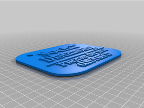 social distanciar placa engraçado 3d print model - Mito3D