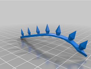 curved spikes gunnaruk's crawler tank resin print 3d print model - Mito3D