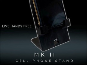 desktop charging bay mk ii cell phone stand dock holder samsung smartphone 3d print model - Mito3D
