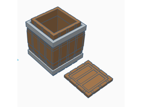 Minecraft donjons baril pot 3d print model - Mito3D
