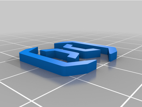topçu yan sarmalayıcı x1 logo şablon 3d print model - Mito3D