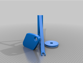 snap-together pulley bracket 3d print model - Mito3D