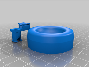 dishwasher replacement wheel bracket 3d print model - Mito3D