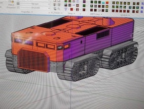 iron swine-land crawler 40k vehicle warhammer 3d print model - Mito3D