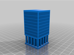 z scale ufficio edificio 6mm architettura wargaming terreno scala 3d print model - Mito3D