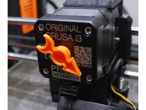 Süper basit nema ekstrüder motor rotasyon gösterge Prusa mk2 mk25 mk3 mk3s soğutucu 3d print model - Mito3D