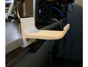 desk edge headphone hook 3d print model - Mito3D