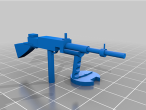 tommy gun 1 144 gundam grabby hand trigger finger gunpla 3d print model - Mito3D