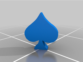 ace spades logo 3d print model - Mito3D