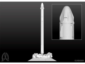 spacex halcón 9 continuar 3d print model - Mito3D
