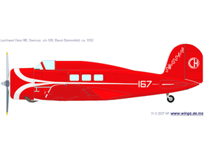 Lockheed l9 Orion 1932 1 72 1933 1934 1935 1936 1937 1938 1939 1940 30s 40s Flugzeug Kriegsspiel ww2 3d print model - Mito3D