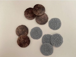 west kingdom coins boardgame 3d print model - Mito3D