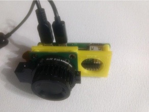 minimalistic raspberry hq cam mount camera high quality pi0 pi 3d print model - Mito3D