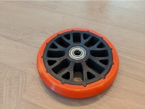 d90 monopattino ruota calcio scooter cerchio tpu 3d print model - Mito3D