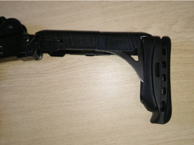 clásico uzi plegable valores clip on airsoft comodidad pistola táctico arma 3D print model - Mito3D