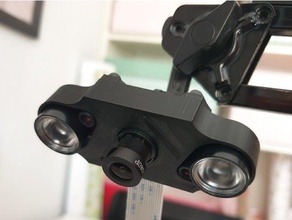 frambuesa pi cámara gopro mount cut off filtrar 3d print model - Mito3D