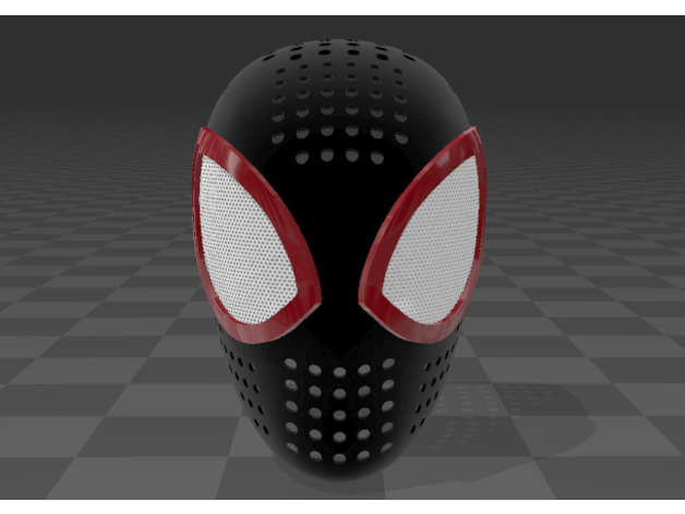 spiderman faceshell miles morales 3D print model - Mito3D