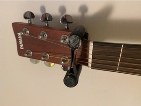 guitarra estante soporte seguridad bloquear acortar seguro 3d print model - Mito3D