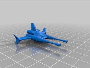 aero espacio combatiente 3d print model - Mito3D