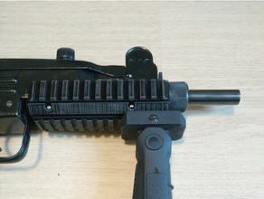 klasik Uzi frontstock tri rail airsoft konfor tabanca taktik silah 3d print model - Mito3D