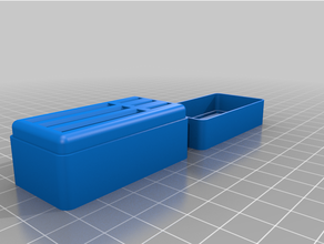 memory card box lid - customizer 3 microsd micro sd holder 3d print model - Mito3D