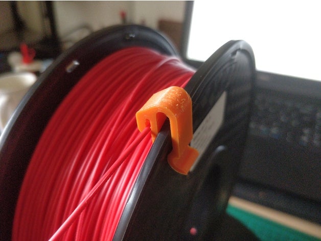 filament spool clip good luck holder openscad 3D print model - Mito3D