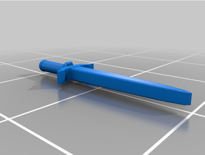 desktohero3d Kılıçlar hançer dnd Zindanlar ejderhalar Büyük kılıç uzun mini 3d print model - Mito3D