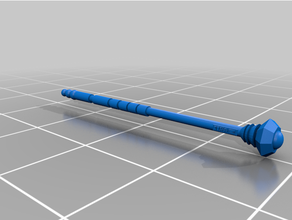 desktophero3d staffs broom dnd dungeons dragons mini mop pitchfork spear staff trident 3d print model - Mito3D