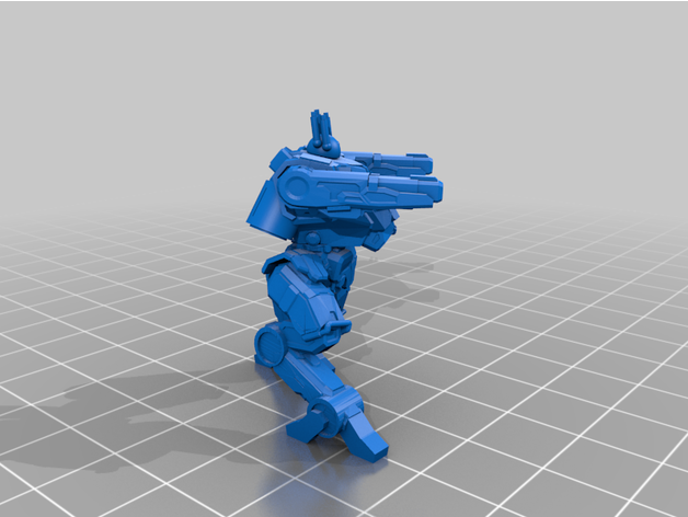 jumping mecha short arms 6mm american tabletop 3D print model - Mito3D
