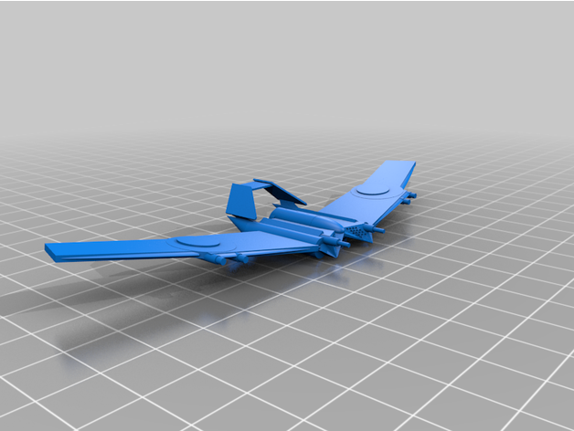 wight ailes 2 version 6mm échelle américain mecha table 3D print model - Mito3D