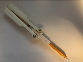 Bleistift Balisong Griff Schmetterling Messer Halter Unterstützung 3d print model - Mito3D