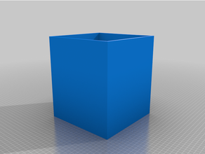 simple cube trash 3d print model - Mito3D