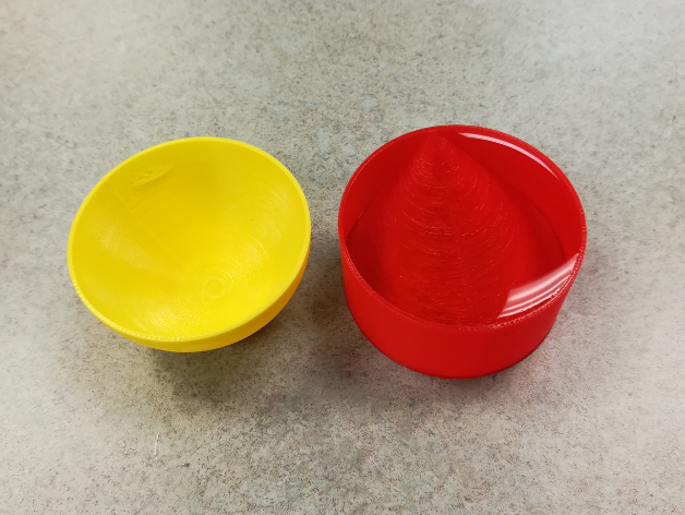 volume sphere cavalieri's principle cups cavalieri cone formula 3D print model - Mito3D