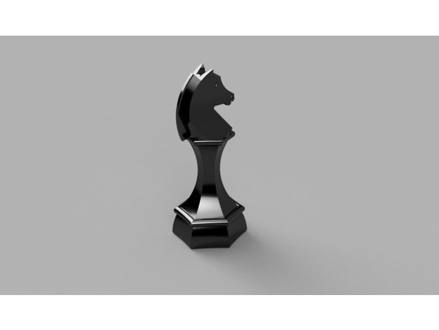 şövalye Hexa 3d baskı Ajedrez Caballo süvari satranç parça kontroller ahşap oymacılığı 3D print model - Mito3D
