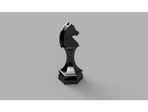 cavaleiro hexa 3d impressão Ajedrez Caballo xadrez peça checs escultura madeira 3d print model - Mito3D
