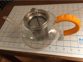adagio 42-ounce glass teapot handle teapots 3d print model - Mito3D
