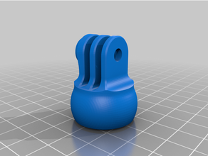 gopro mascelle morsetto collo cigno diretto montare adattatore 3d print model - Mito3D