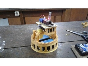 pestare arduino dc motore ingranaggi robot rotazione 3d print model - Mito3D