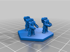 space infantry armor 6mm scale american mecha tabletop 3d print model - Mito3D