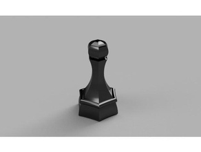 empeñar hexa 3d impresión ajedrez trozo checs maleficio hexágono hexagonal peón phifr pion madera torneado carpintería 3d print model - Mito3D