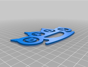 dedo muerte puñetazo llavero ffdp 3d print model - Mito3D