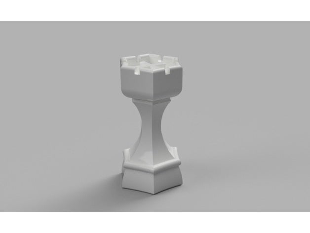 torre hexa 3dprintable Ajedrez xadrez checs Tour madeira torneamento 3D print model - Mito3D