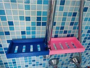 shampoo holder bathroom organizer organize hold shower 3d print model - Mito3D