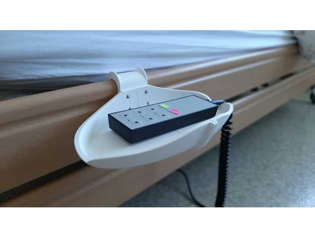 bedside tray bed desk glasses holder item pencilholder pencil pen phone remote smartphone 3D print model - Mito3D