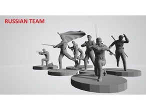 ww2 russo equipe borda jogos guerra 3d print model - Mito3D