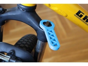 bicicleta garfo chave inglesa 3d print model - Mito3D