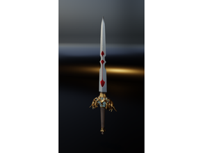 save queen sword - final fantasy 9 beatrix ix 3d print model - Mito3D