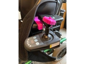 palanca mando adjunto archivo brazo cubierta carcasa funda eléctrico silla ruedas 3d print model - Mito3D
