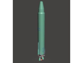 fallout newvegas icbm vegas rocket 3d print model - Mito3D